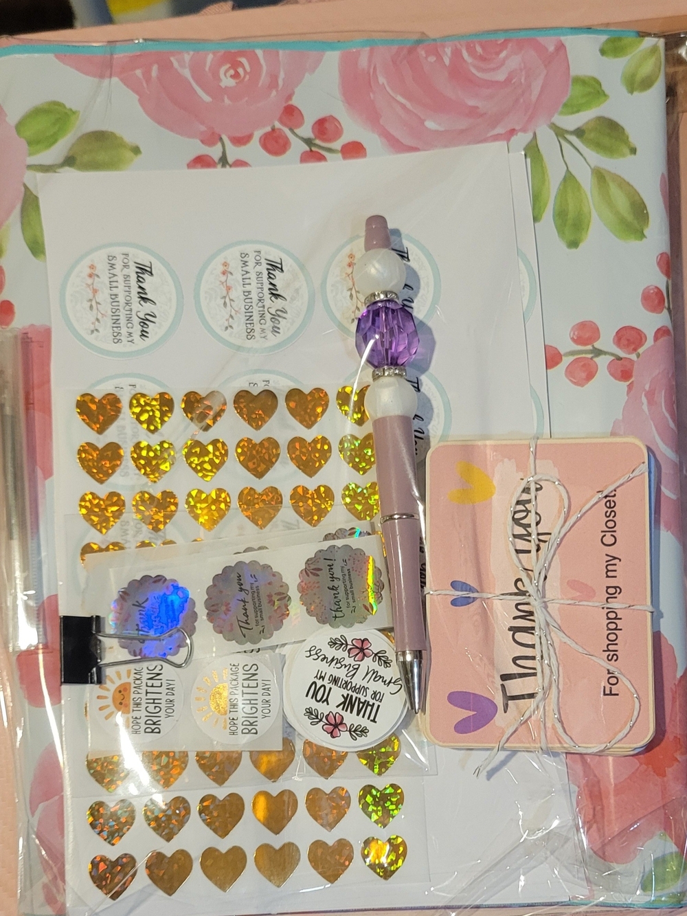 Small Business Mailing Bundle • Mailers + Stickers + Cards + Pen